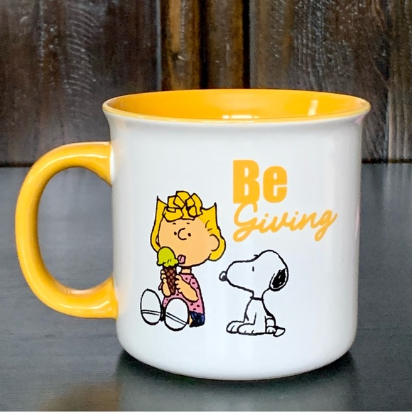 Be Giving - Peanuts Snoopy & Sally with Ice Cream 21oz Ceramic Mug - Picture 5 of 10